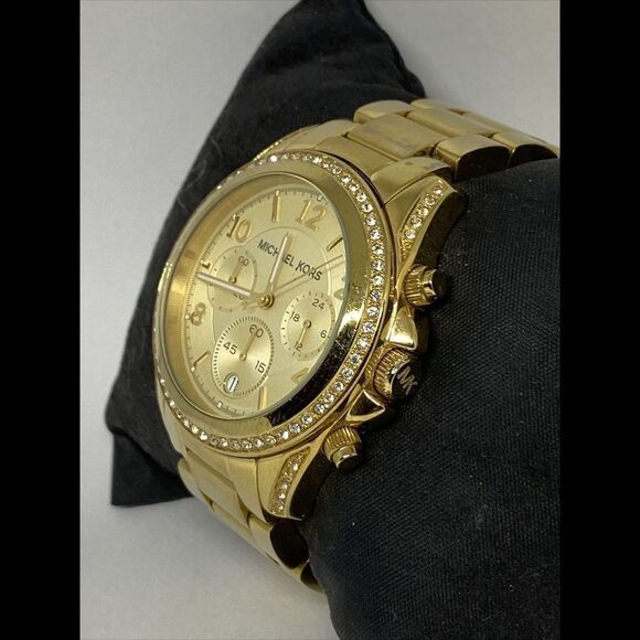 Michael Kors MK5166 Women's Gold Stainless Steel Analog Dial Quartz Watch MP58 - Picture 4 of 12